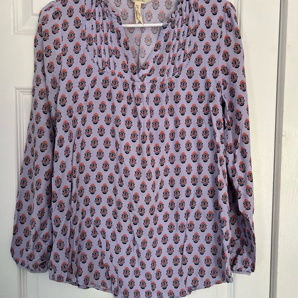 Matilda Jane Purple Long Sleeve Pleated Blouse